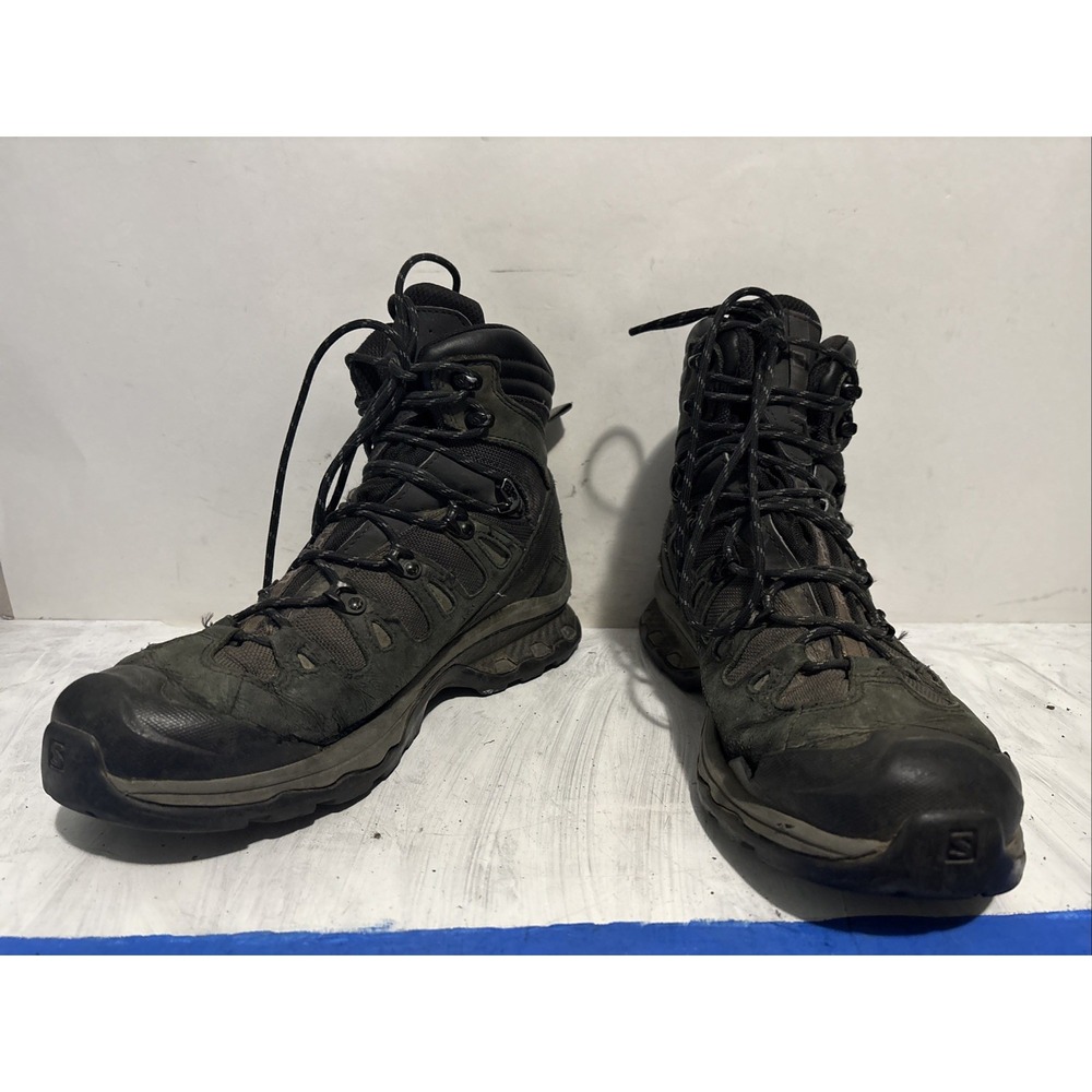 Salomon Quest 4D 3 GTX Boots Green Mens Size 9.5 WORN BOTTOM